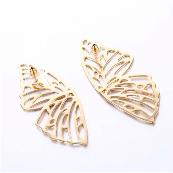 New Butterfly Statement Earrings - Picture 4 of 8